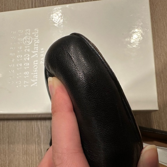 Maison Margiela Black Leather Tabi Ballerina Flats | Size IT39 - Picture 6 of 6